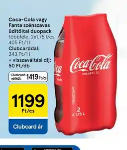Tesco Coca-Cola Üdítőital duopack ajánlat