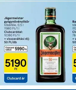 Tesco J Ballantine'sgermeister gygynövény likőr ajánlat