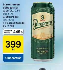 Tesco Staropramen dobozos sör ajánlat