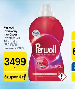 Tesco Perwoll folyékony mosszer ajánlat