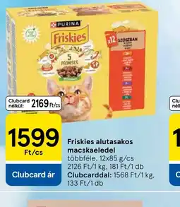 Tesco Friskies alutasakos macskaeledel ajánlat