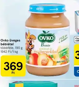 Tesco OVKO üveges bébiétel ajánlat