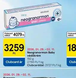 Tesco Neogranormon Baby védőkrém ajánlat