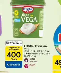 Tesco Dr. Oetker Creme Vega ajánlat