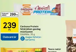 Tesco Cerbona Protein müzliszelet ajánlat