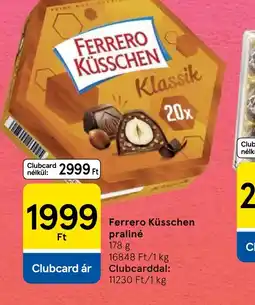 Tesco FERRERO KÜSSCHEN praliné ajánlat