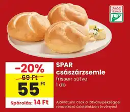Spar SPAR császárzsemle ajánlat