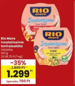 Spar Rio Mare Insalatissime tonhalsaláta ajánlat