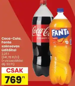Spar Coca-Cola, Fanta szénsavas üdítőital ajánlat