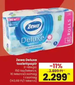 Spar Zewa Deluxe toalettpapír ajánlat