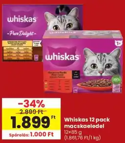Spar Whiskas 12 pack macskaeledel ajánlat