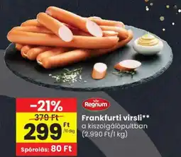 Spar Regnum Frankfurti virsli ajánlat