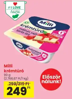 Spar Milli krémtúró ajánlat