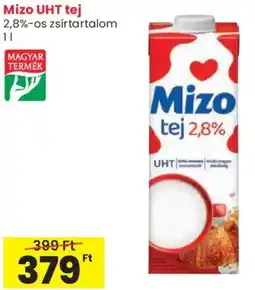 Spar Mizo UHT tej 2,8%-os ajánlat