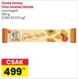 Spar Tante Fanny friss leveles tészta ajánlat