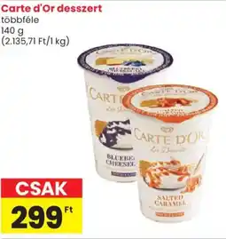Spar Carte d'Or desszert ajánlat