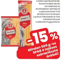 Spar SPAR 4 tojásos száraztészta ajánlat