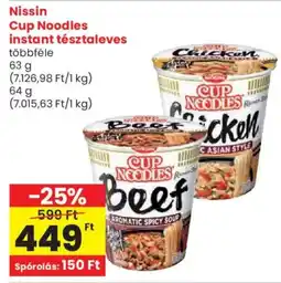 Spar Nissin Cup Noodles instant tésztaleves ajánlat