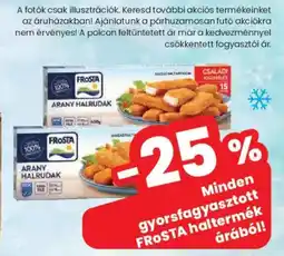 Spar Gyorsfagyasztott FRoSTA haltermék ajánlat