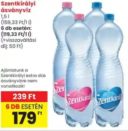 Spar Szentkirályi ásványvíz ajánlat