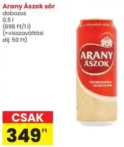 Spar Arany Ászok sör ajánlat