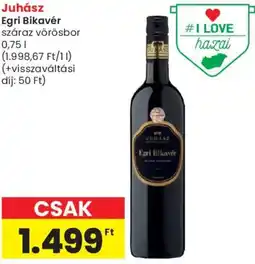 Spar Juhász Egri Bikavér ajánlat