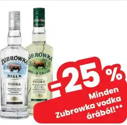 Spar Zubrowka vodka ajánlat