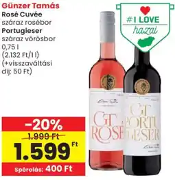 Spar Günzer Tamás Rosé Cuvée, Portugieser ajánlat