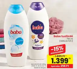 Spar Baba tusfürdő ajánlat