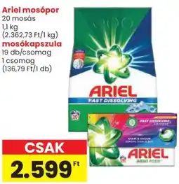 Spar Ariel mosópor, mosókapszula ajánlat