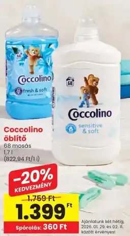 Spar Coccolino öblítő ajánlat