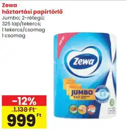 Spar Zewa háztartási papírtörlő ajánlat