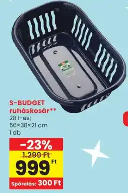 Spar S-BUDGET ruháskosár ajánlat
