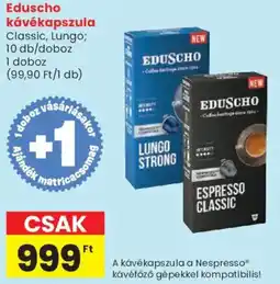 Spar Eduscho kávékapszula ajánlat