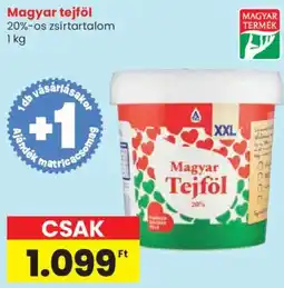 Spar Magyar tejföl 20%-os ajánlat