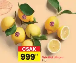 Spar Szicíliai citrom ajánlat