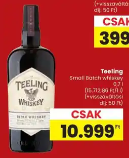 Spar Teeling Small Batch whiskey ajánlat