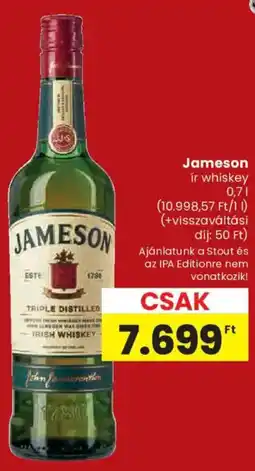 Spar Jameson ir whiskey ajánlat
