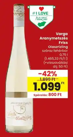 Spar Varga Aranymetszés Friss ajánlat