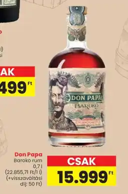 Spar Don Papa Baroko rum ajánlat