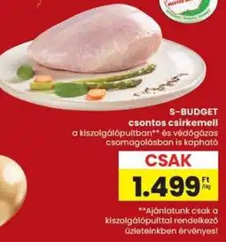 Spar S-BUDGET csontos csirkemell ajánlat