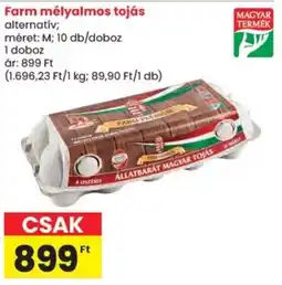 Spar Farm mélyalmos tojás ajánlat