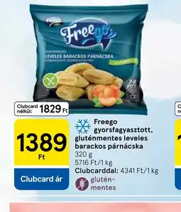 Tesco Freego barackos párnácska ajánlat