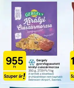 Tesco GERGELY Királyi Császármorzsa ajánlat