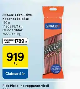 Tesco SNACK!IT Exclusive Kabanos kolbász ajánlat