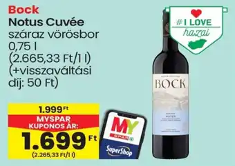 Spar Bock Notus Cuvée ajánlat