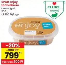 Spar SPAR enjoy. tonhalkrém ajánlat