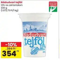 Spar Nádudvari tejföl 12%-os ajánlat