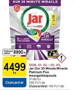 Tesco Jar Platinum Plus mosogatgépkapszula ajánlat
