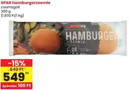 Spar SPAR hamburgerzsemle ajánlat
